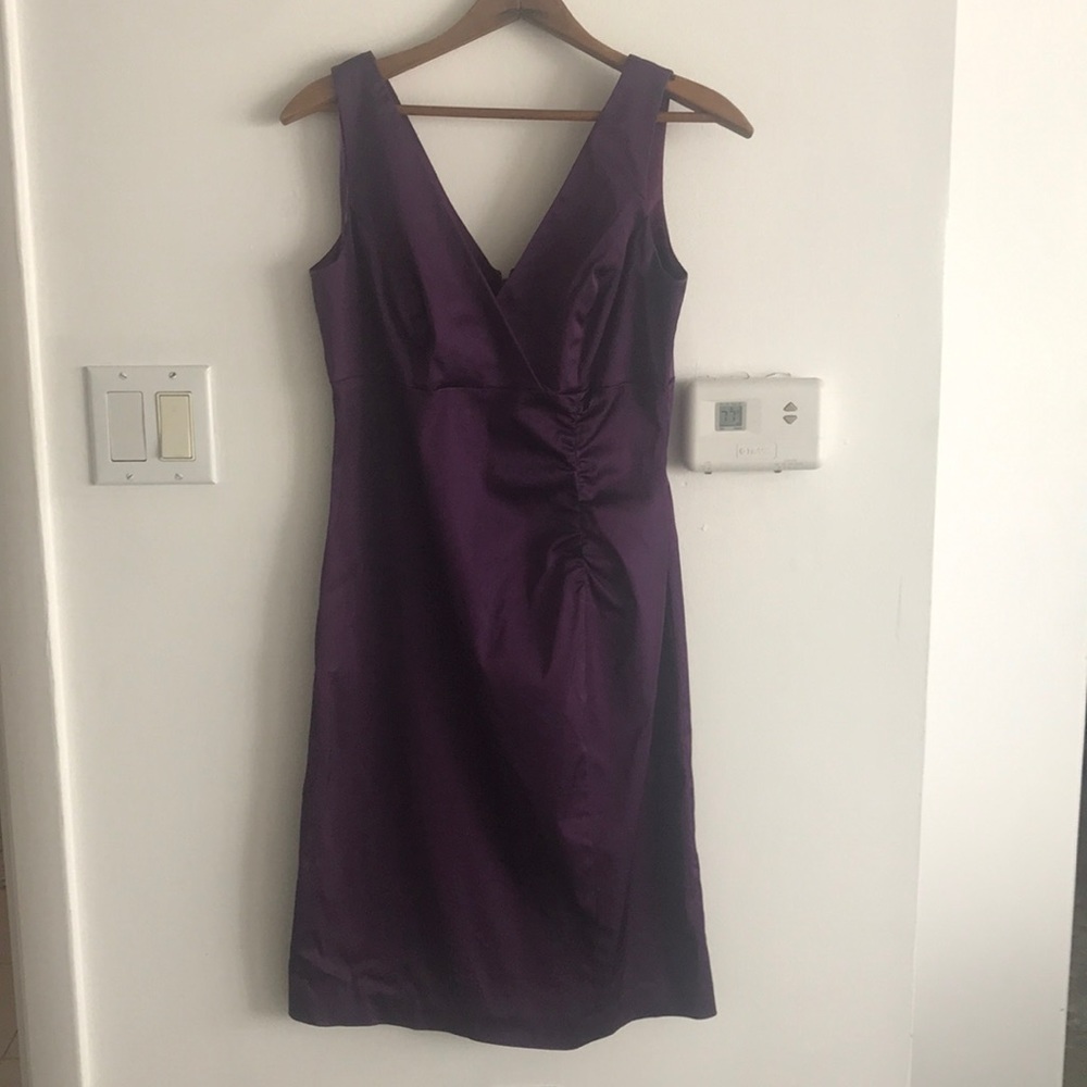 Donna Ricco Purple Sleeveless Dress PETITE